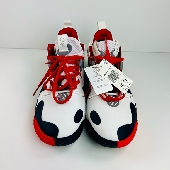 SIZE 10 - adidas Harden Vol. 6 White Vivid Red Legend Ink 2022 main image 4